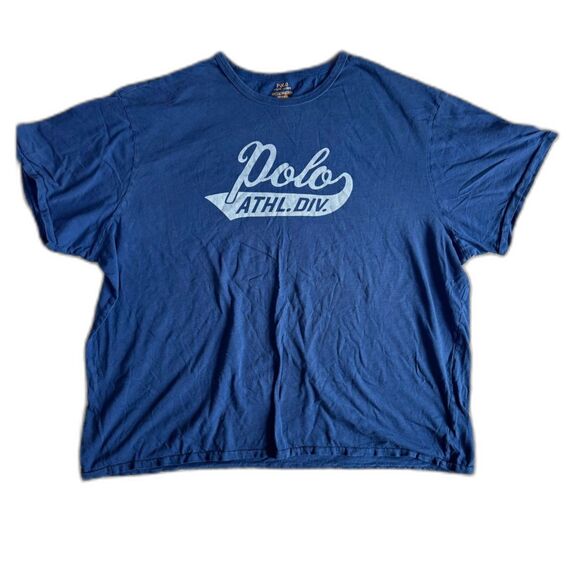 Polo by Ralph Lauren Other - VINTAGE 90s POLO RALPH LAUREN T-Shirt Mens 4XLT Big Tall Dark Blue Retro Logo